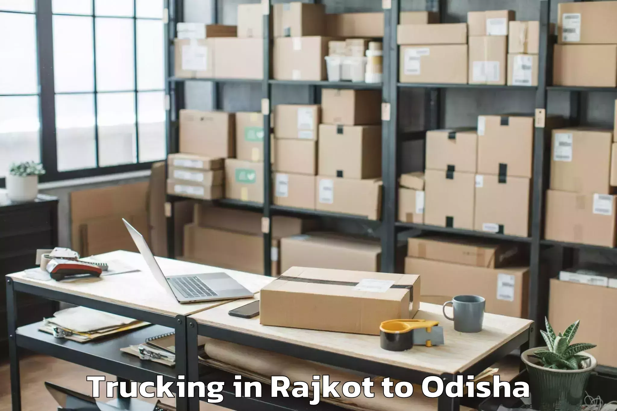 Professional Rajkot to Muniguda Trucking